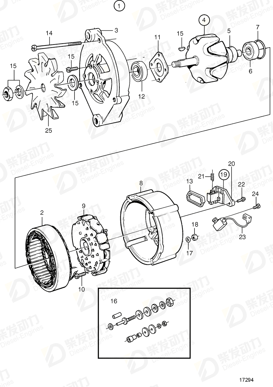volvo penta Spring washer 1697034 Drawing volvo penta Spring washer 1697034 Drawing
